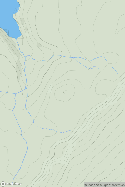 Thumbnail image for Pen y Foel [South-West Wales] showing contour plot for surrounding peak